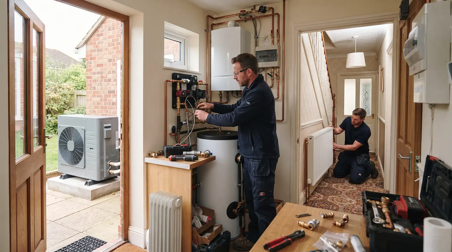 Illustration for the guide: Replace a Boiler With a Heat Pump